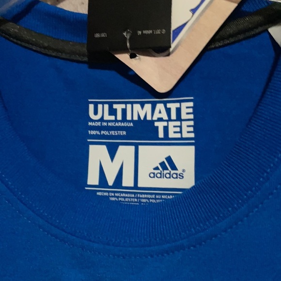 NBA Basketball Adidas Dallas Mavericks Blue Short Sleeve Medium Tee Shirt NEW - Picture 3 of 3